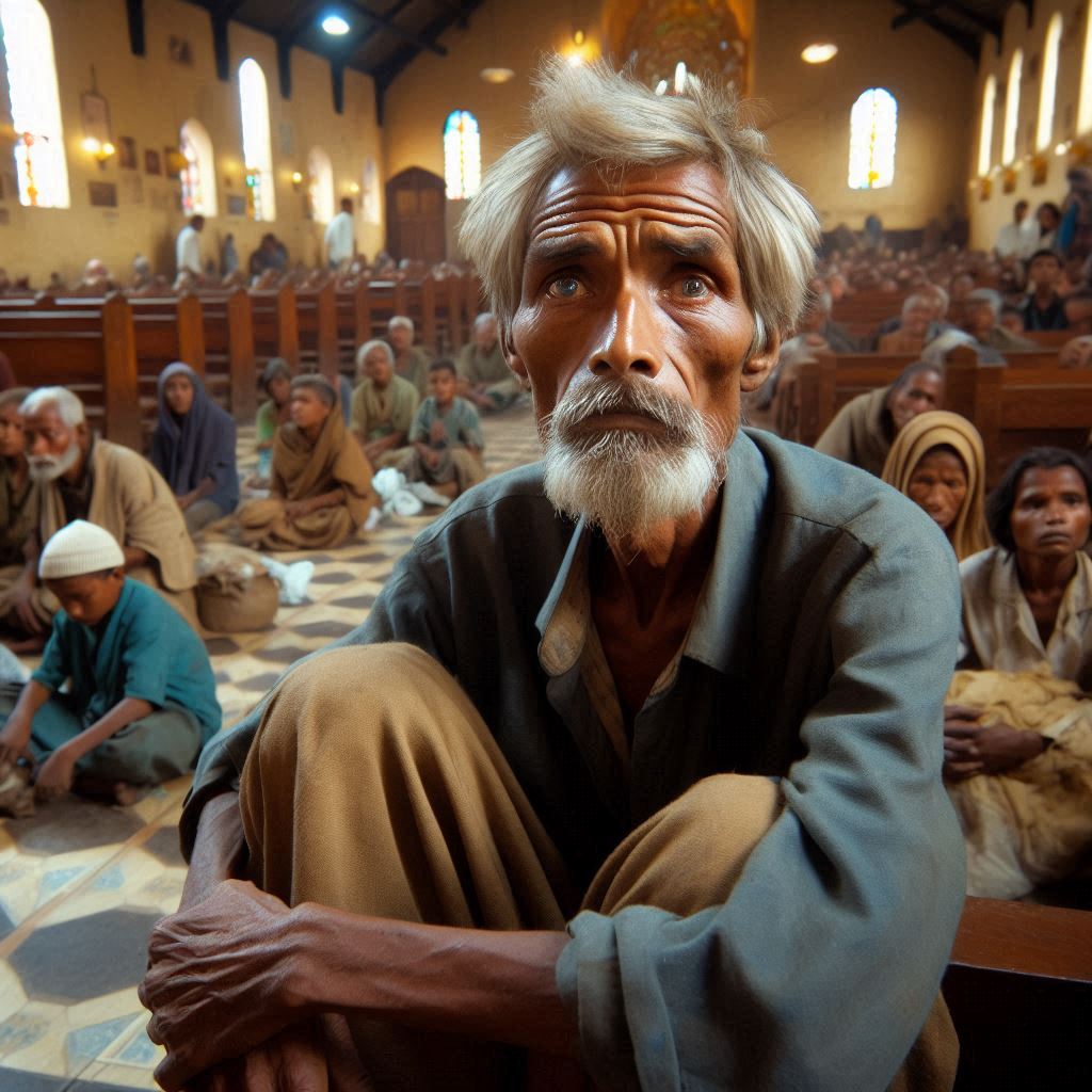 Poor-men-in-church