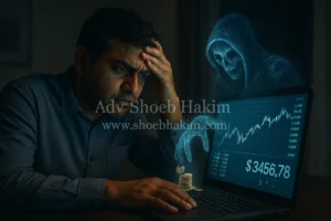 A photo-realistic image depicting a laptop screen overlaid with abstract digital code and a ghost-like shadow, symbolizing invisible malware, with money symbols escaping. The image emphasizes the urgent need for digital forensics to capture memory evidence