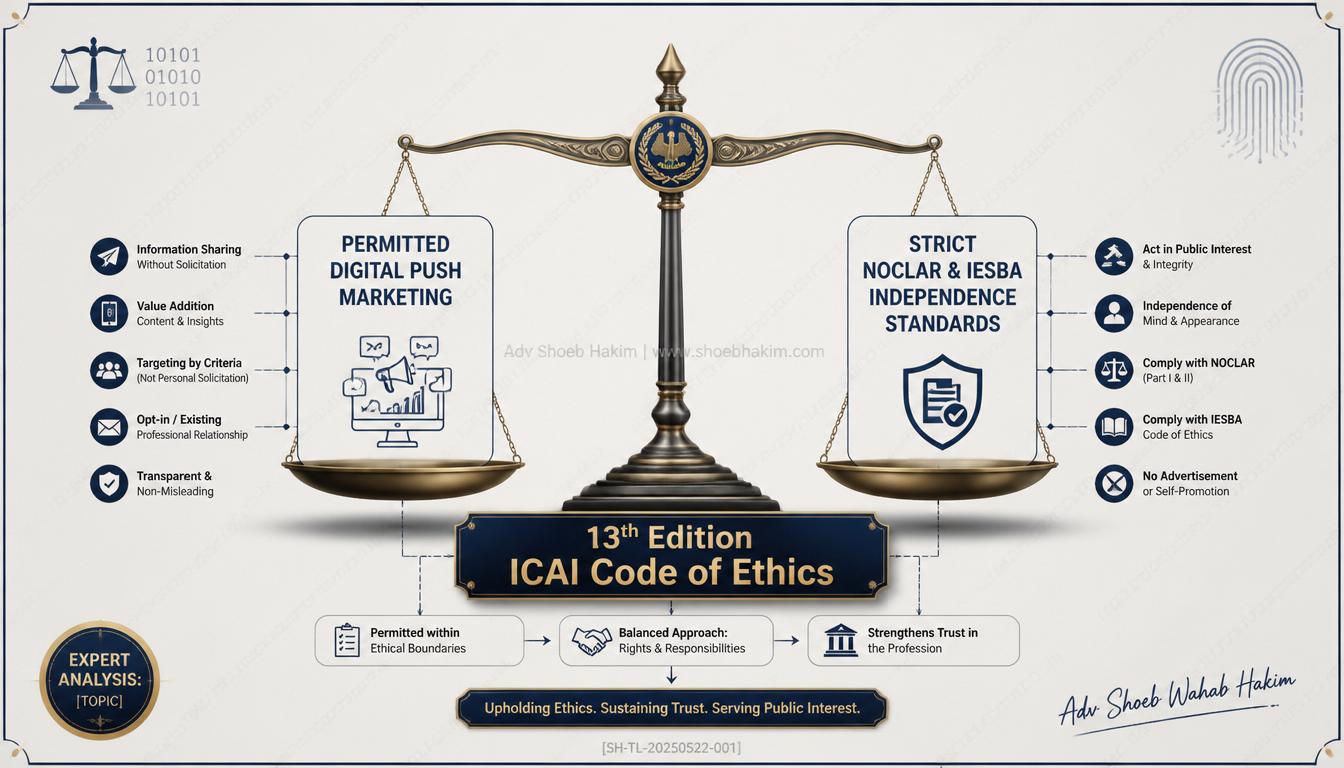 ICAI Code of Ethics Revised 2026: CA Advertising Rules | Adv Shoeb Hakim